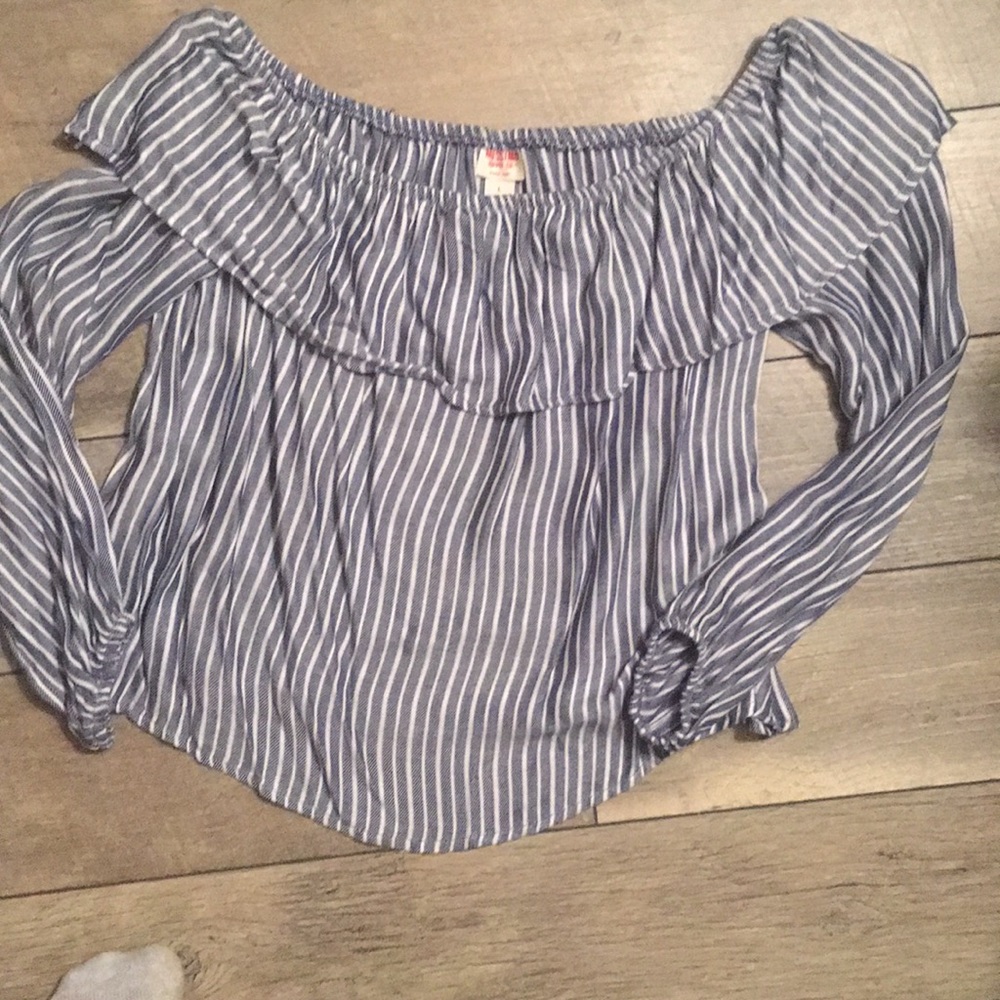 Mossimo striped off shoulder top